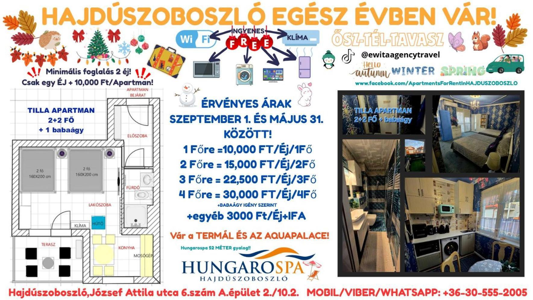 Tilla Apartman Hajduszoboszlo Luaran gambar